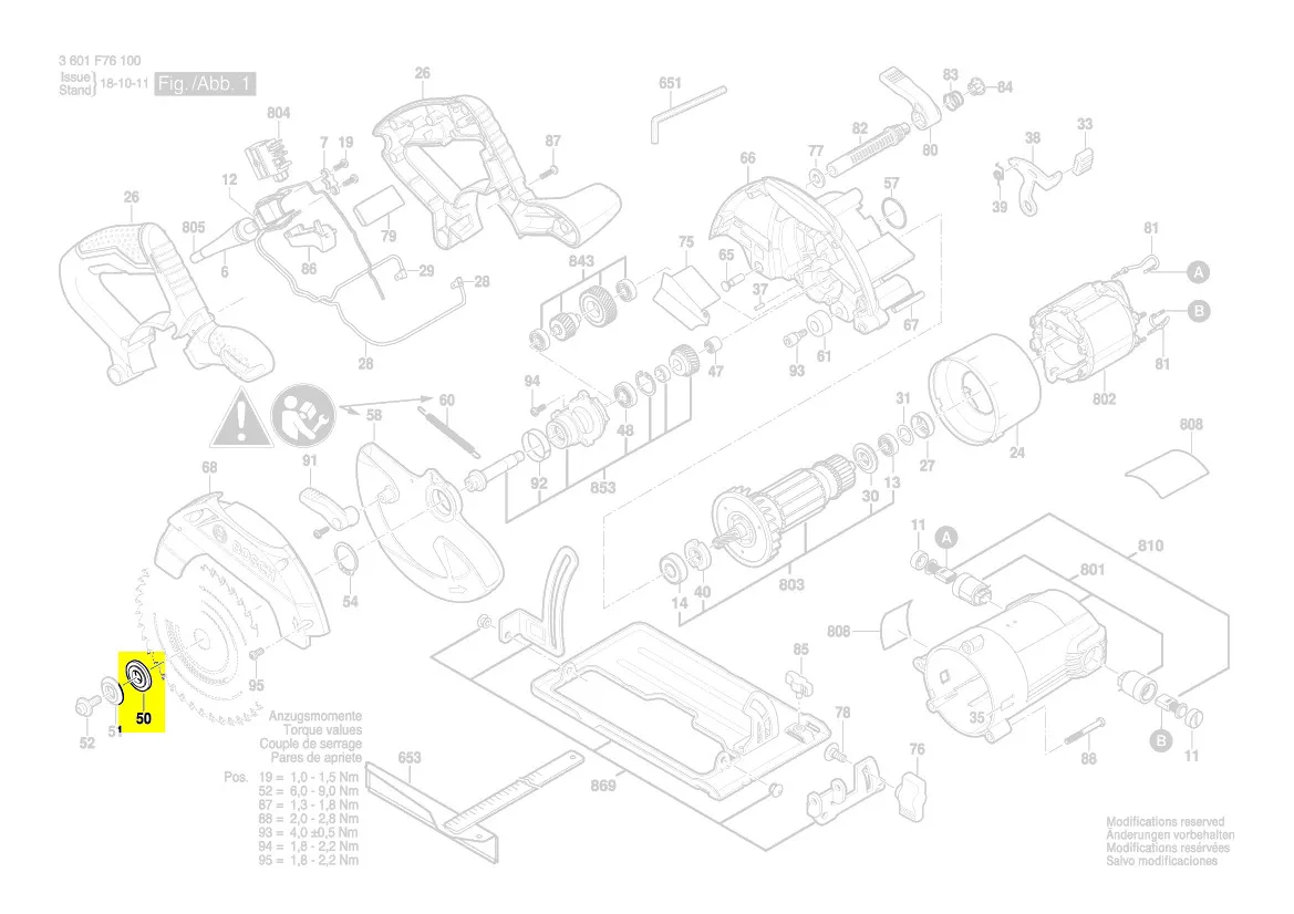 rondelle flasque serrage lame réf. 1 619 P10 784 Bosch